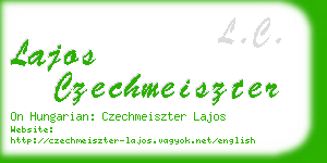 lajos czechmeiszter business card